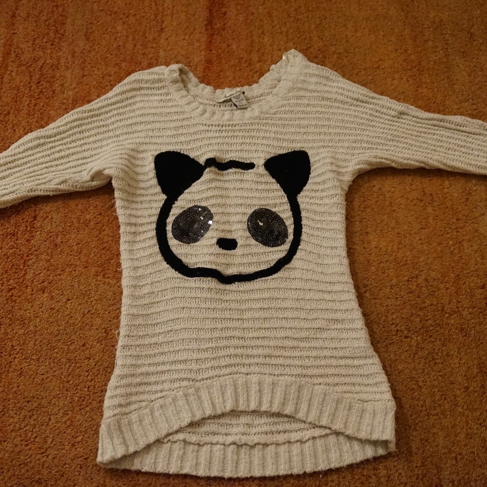 Knitted Panda Top